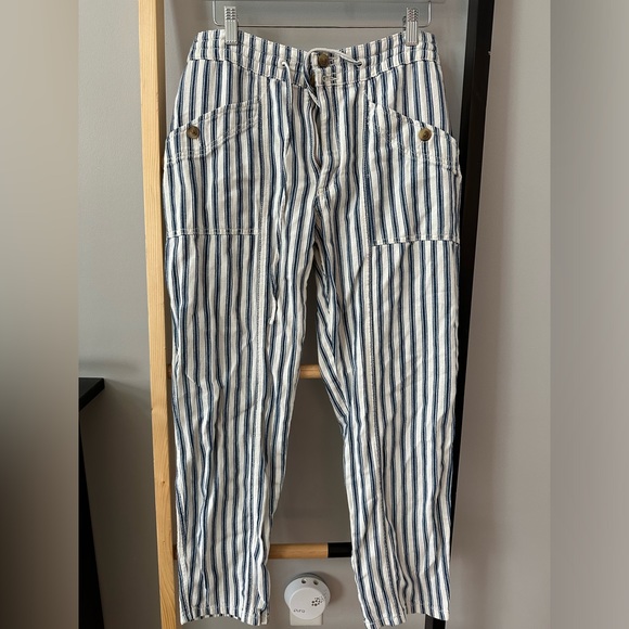 Blue Striped Beach Pants - Picture 1 of 2